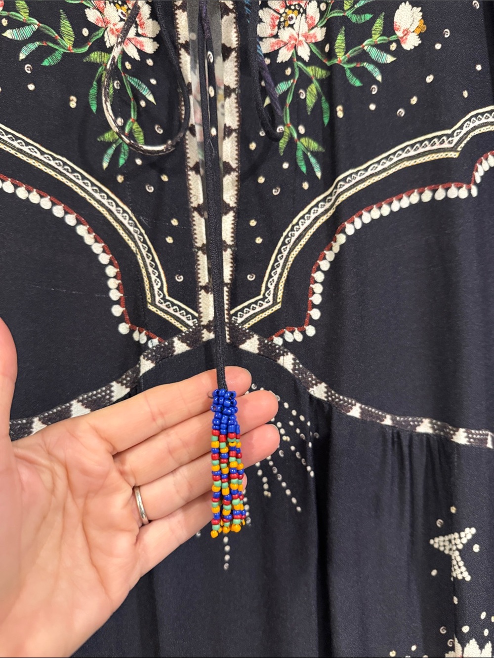 Farm Rio Black/multi Maxi Dress - Picture 2 of 5